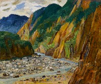 藏品(溪谷斜陽)的圖片