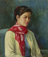 藏品(紅巾少女)的圖片