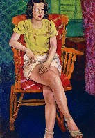 藏品(012女子像(黃衣))的圖片