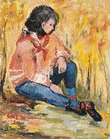 藏品(王小姐(坐姿))的圖片