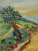 藏品(晨霧樹林小徑)的圖片