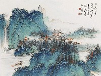 藏品(白雲小溪)的圖片
