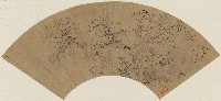 藏品(山溪載菊扇面)的圖片