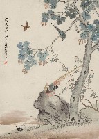 藏品(仿南田花鳥)的圖片