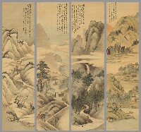 藏品(四季山水圖四屏)的圖片