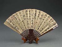 藏品(花鳥書法合璧成扇)的圖片