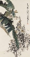 藏品(菊花芭蕉圖軸)的圖片
