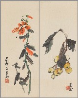 藏品(花果對幅)的圖片