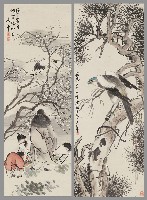 藏品(梅妻鶴子圖、松鷹圖)的圖片