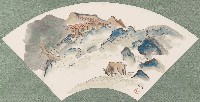 藏品(郊野放牛扇面圖)的圖片