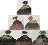 藏品(山上的一棵樹)的圖片