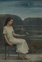 藏品(湖邊月色)的圖片