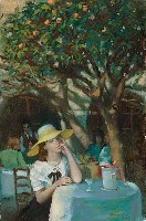 藏品(果樹下的少女)的圖片