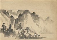 藏品((1)山、松及雙鹿；(2)山、松及雙鹿)的圖片