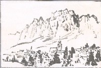 藏品(瑞士山邊鄉村)的圖片