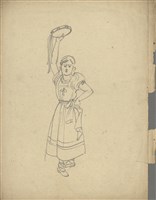 藏品((1)新疆舞女；(2)桃實)的圖片