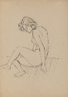 藏品((1)坐姿模特兒；(2)站立模特兒)的圖片