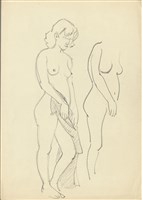 藏品((1)站立模特兒；(2)站立模特兒)的圖片