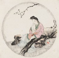藏品(梅花仕女)的圖片