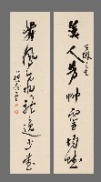 藏品(七言草書對聯)的圖片