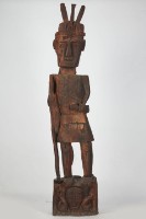 藏品(排灣木雕人像、木雕人像)的圖片