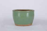 藏品(陶盆、青壺)的圖片
