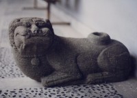 藏品(門軸獅一對)的圖片