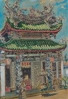藏品(安平祠廟畫-文朱殿)的圖片