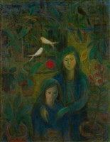 藏品(少女與鴿子)的圖片