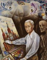 藏品(有骸骨的自畫像)的圖片