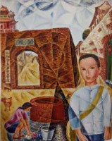 藏品(童年時自畫像(1))的圖片