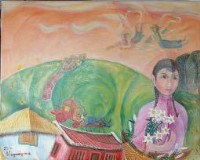 藏品(新娘轎與農村)的圖片