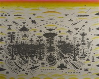 藏品(陽台城市文明系列被摩天大樓包圍的光輝歲月)的圖片