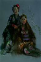 藏品(和服母女)的圖片