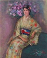 藏品(和服少婦)的圖片