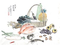 藏品(蔬果海鮮圖)的圖片