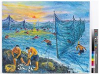 藏品(起網得魚時)的圖片