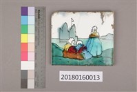 藏品(手繪彩磁：山水人物二)的圖片