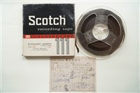 藏品(盤式母帶 A面 1.送金釵（客家小調）2.糶酒（客家小調） B面 1.海棠花（客家小調）2.苦李娘 （客家小調）)的圖片