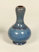 藏品(藍釉蒜頭瓶)的圖片