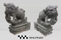 藏品(建築構件－石獅一對)的圖片