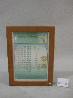 藏品(82級運技系朱南美跆拳成績表-點將錄(裝框))的圖片