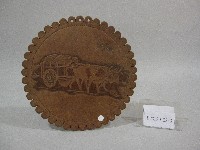 藏品(兩匹牛搬運圖-杯墊紀念品)的圖片