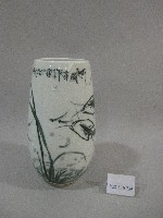 藏品(池塘魚蝦圖-花瓶)的圖片