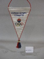 藏品(小錦旗紀念品-韓國奧林匹克委員會贈)的圖片