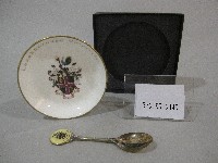 藏品(瓷盤湯匙紀念品組)的圖片