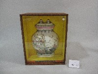 藏品(民國76年教師節-仿清乾隆窯粉彩久安圖雙連蓋罐-瓷器)的圖片