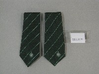 藏品(國立體育學院紀念品-綠底白條紋領帶)的圖片
