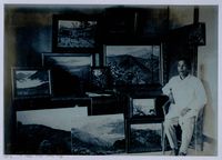 藏品(南條博明相片集：南條博明與個人畫作合影)的圖片