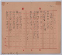 藏品(〈小寡婦〉詩稿)的圖片